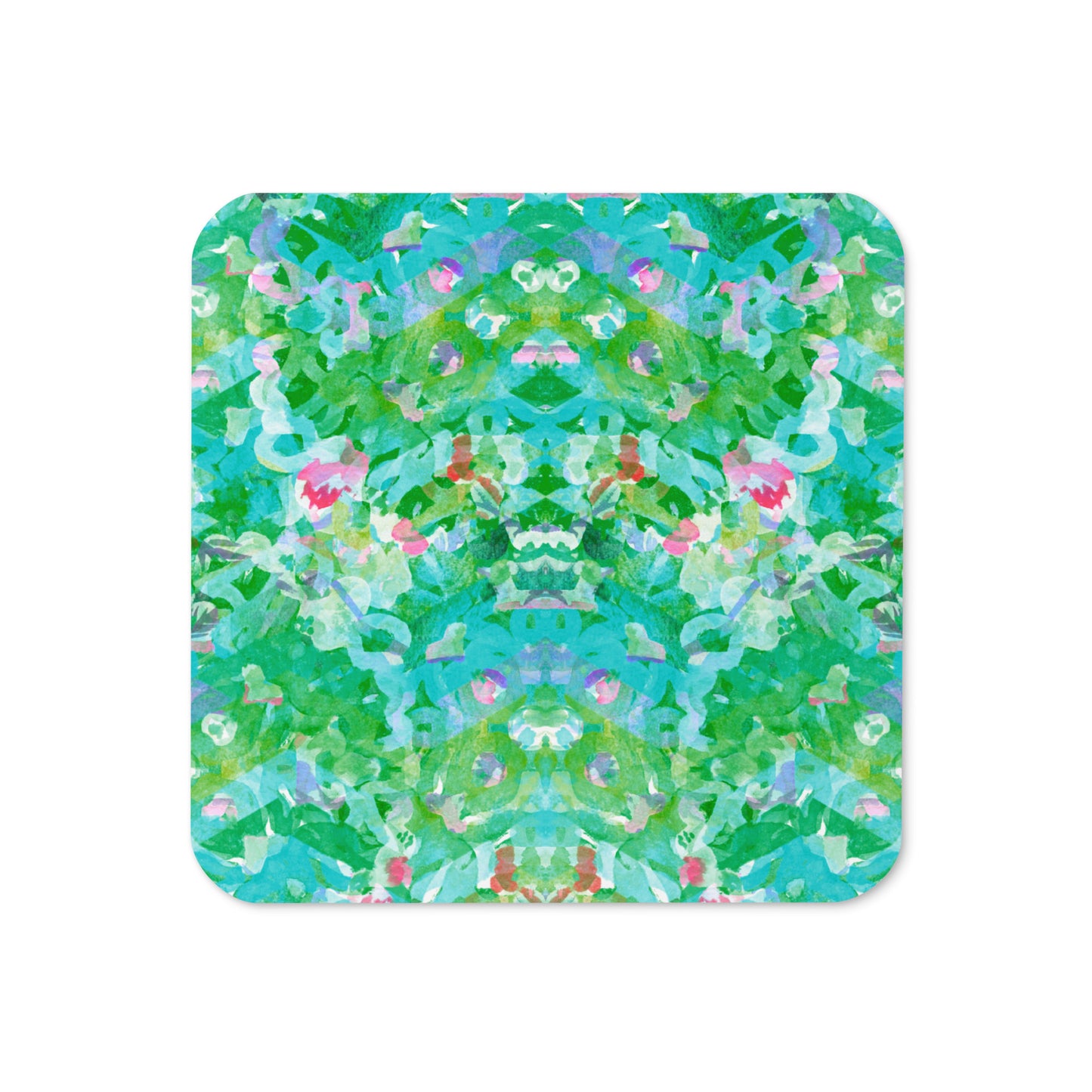 Water Lily Fever Dream Abstract Pattern Coaster