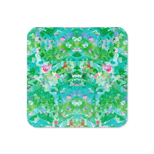 Water Lily Fever Dream Abstract Pattern Coaster