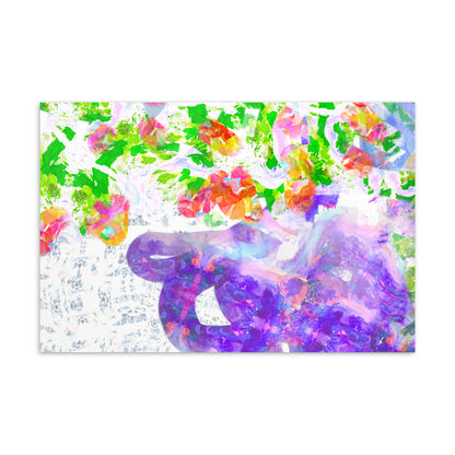 Trumpets and Bougainvilleas Postcard