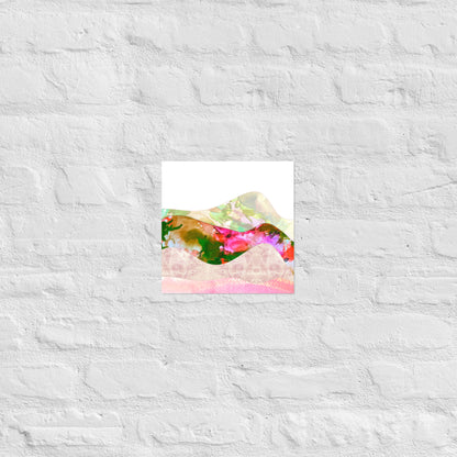 Pink Hills Poster