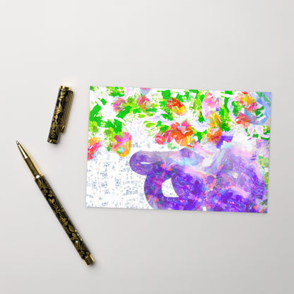 Trumpets and Bougainvilleas Postcard