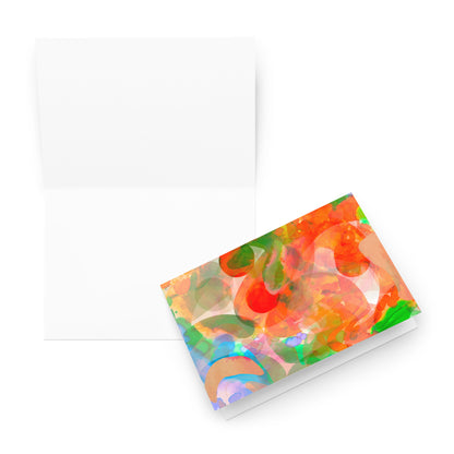 Tangerine Meltdown Greeting Card